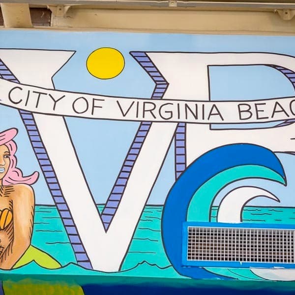 VB Logo on Wall at Great Neck Rec Center